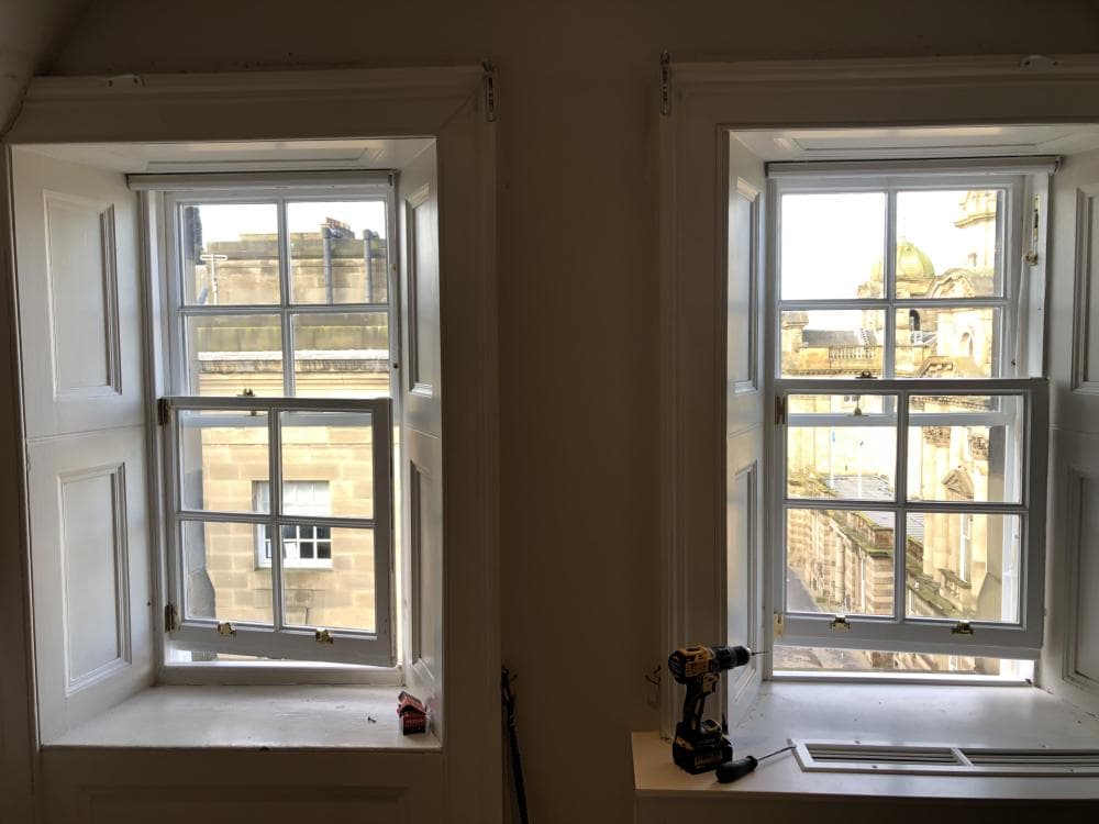Fraser Suites Edinburgh Sash Window Refurbishment 4 – Edinburgh Windows and Doors